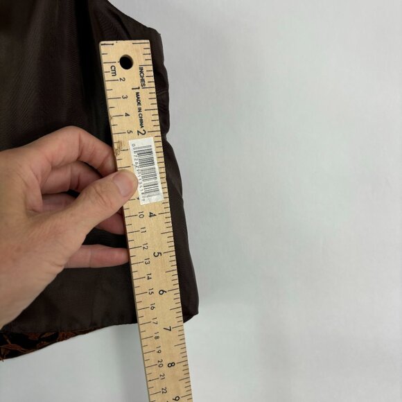 Vintage Brown Floral Vest - Picture 7 of 10